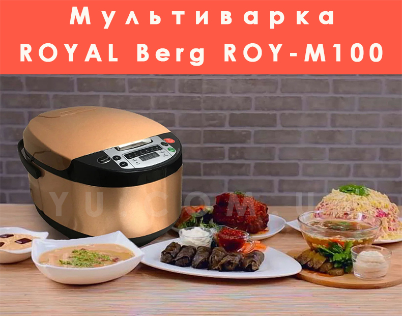 Мультиварка ROYAL Berg ROY-M100 Series multi PRO 900W